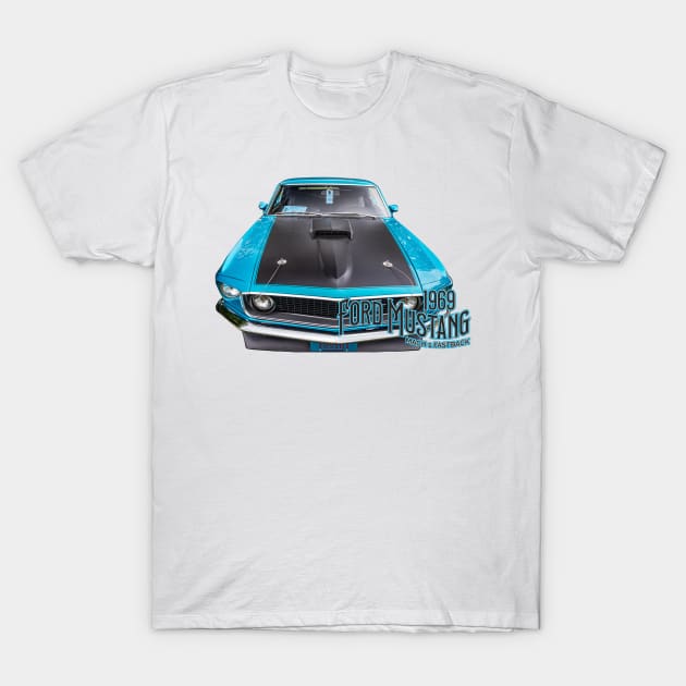 1969 ford mustang mach 1 fastback t shirt 5032