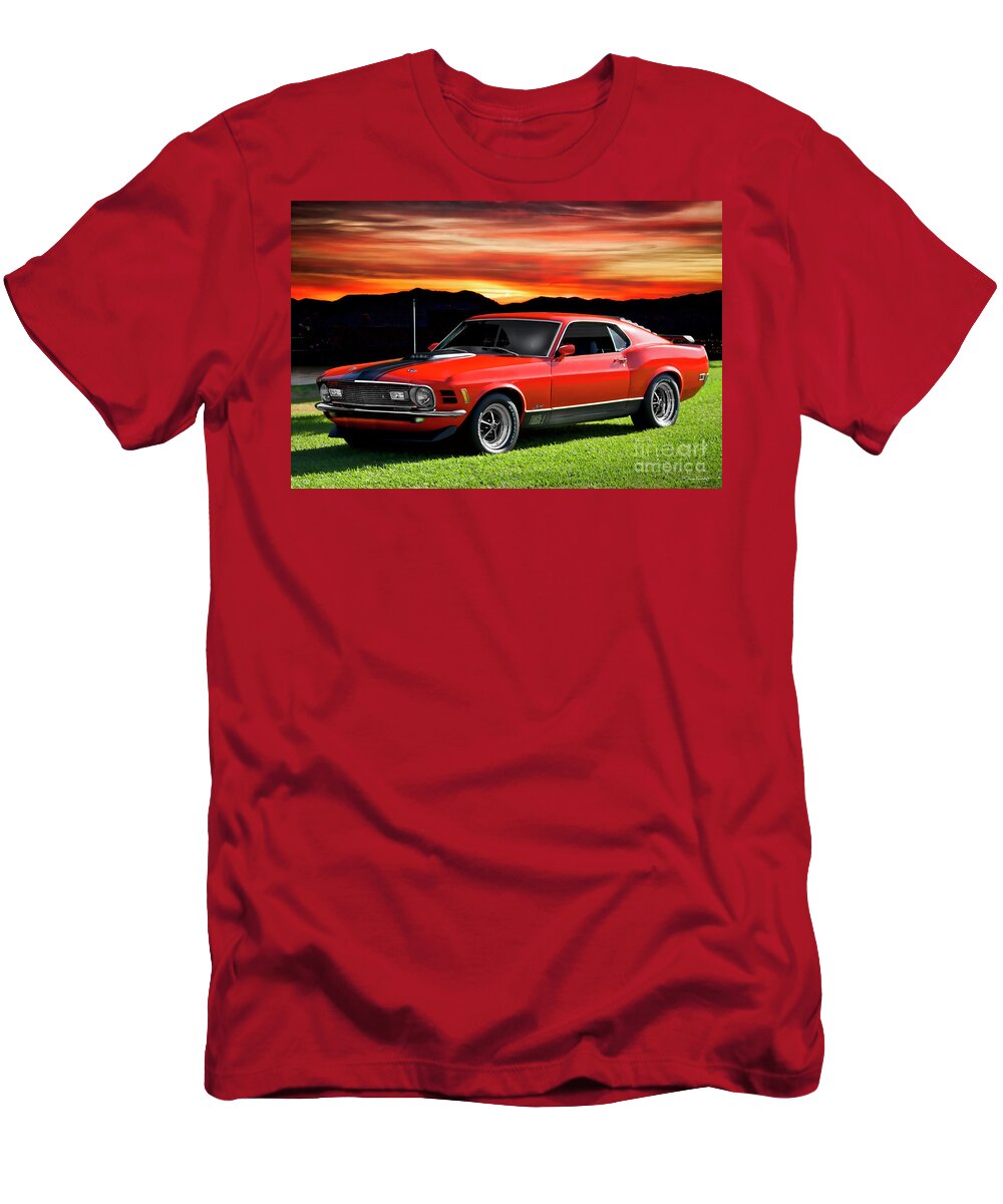 1970 ford mustang mach 1 fastback t shirt 8940 chzmn