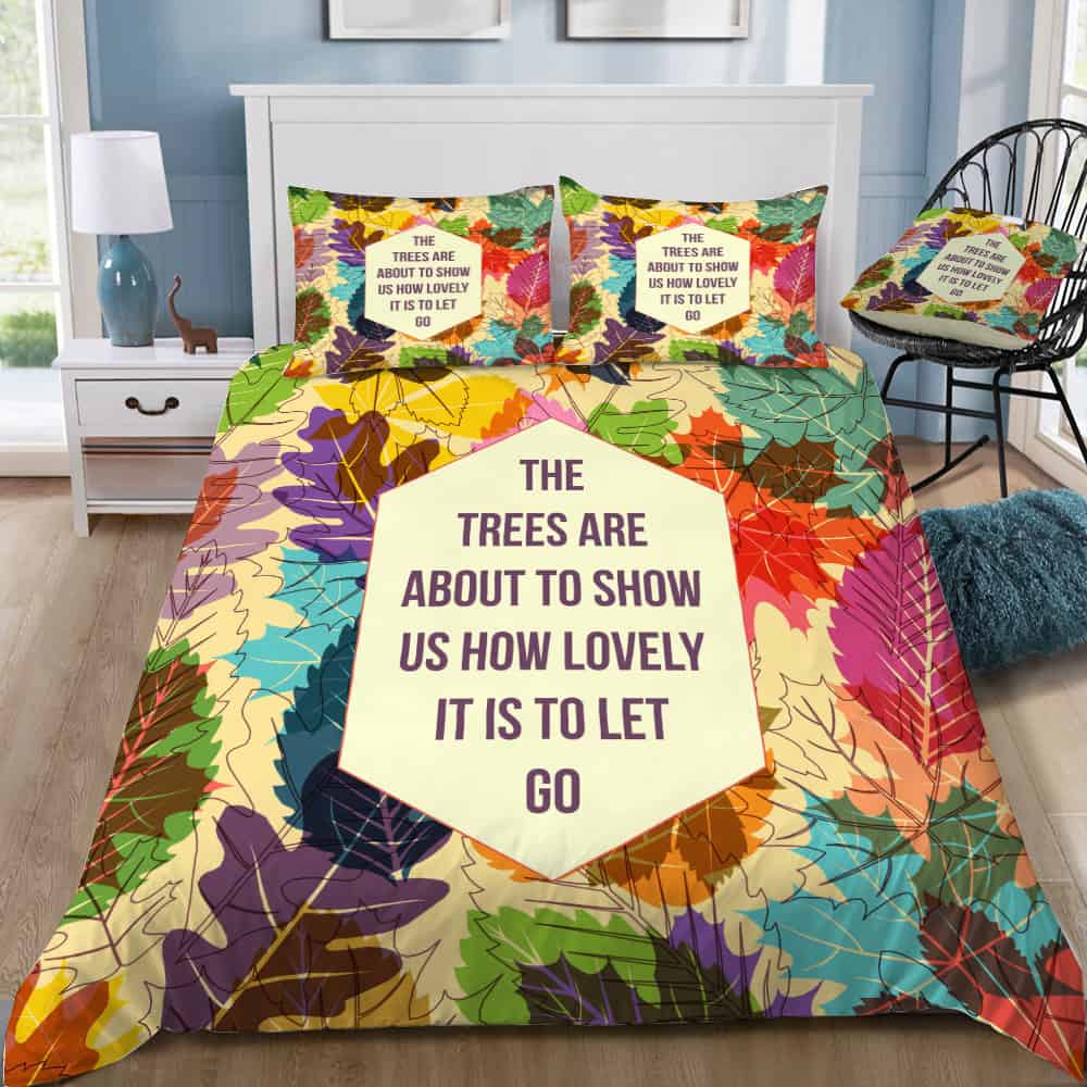 autumn trees 4pcs bedding set print 3d crystal velvetjuicy couture bedding style 8 8815 vnc1s