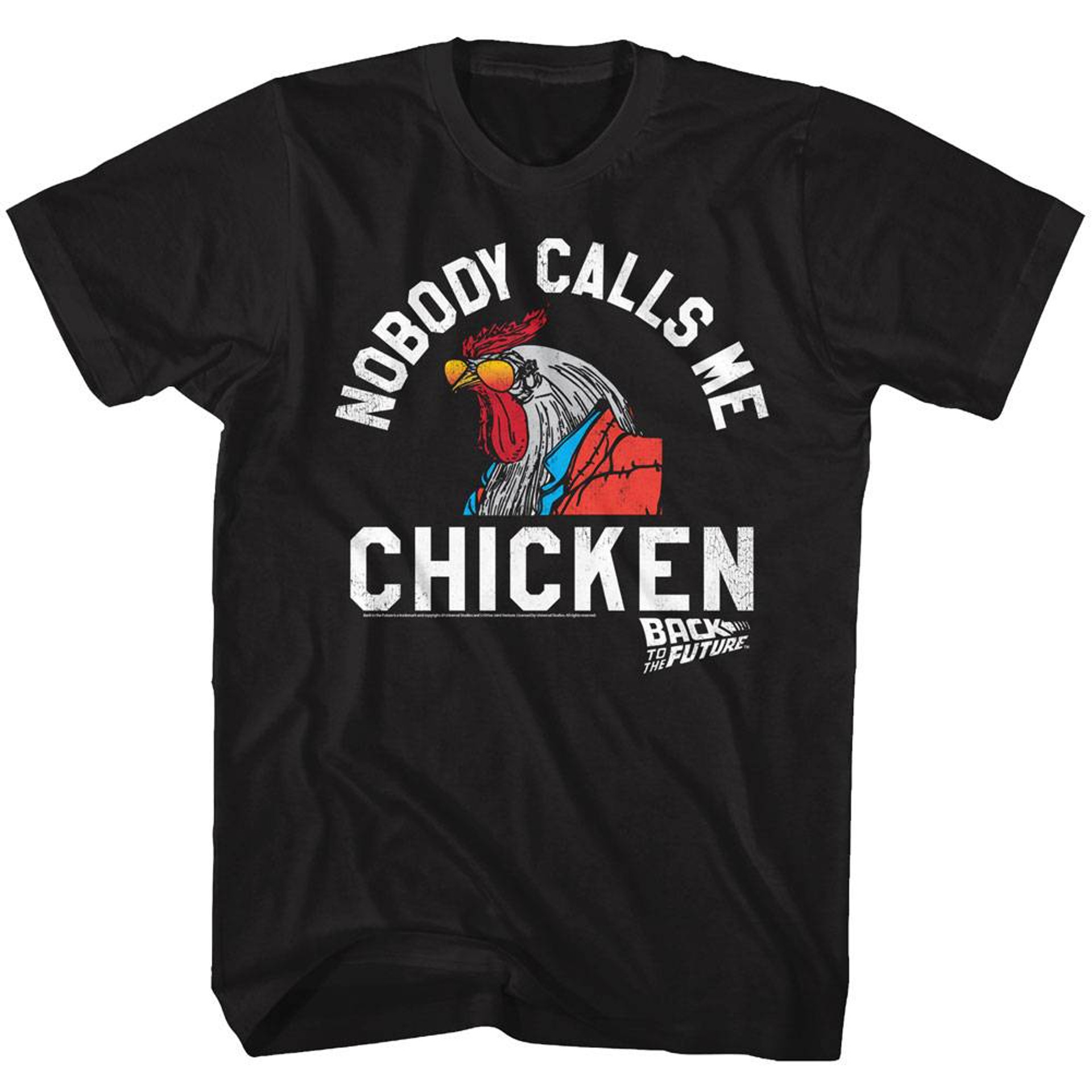 back to the future chicken adult t shirt 9604 7v3km