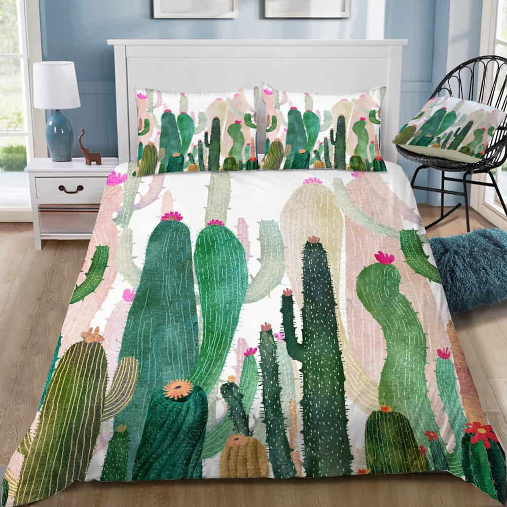 cactus forest 4pcs bedding set print 3d crystal velvetjuicy couture bedding 7605 yweia
