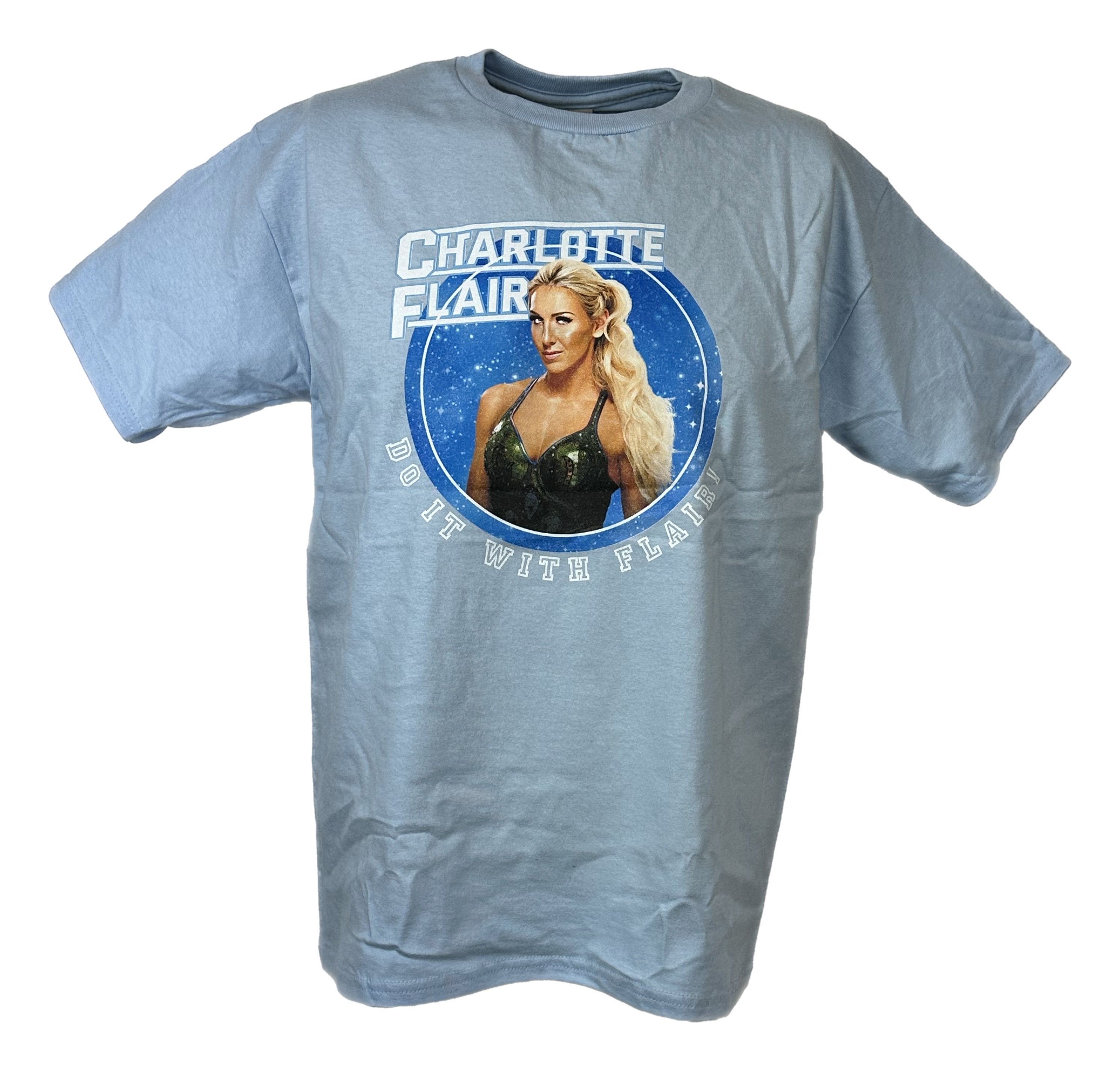 charlotte do it with flair wwe youth kids blue t shirt 7975 vwcnw