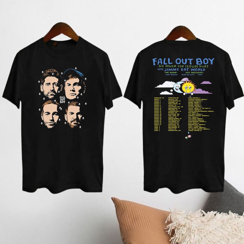 fall out boy vintage t shirt so much for 2our dust tour 2024 shirt 8724 e77im
