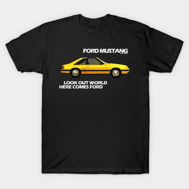 ford mustang 80s ad t shirt 7853 teq9d