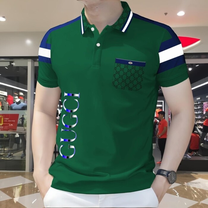 gucci polo shirt 2024 v97 with pocket 9548 fcug0