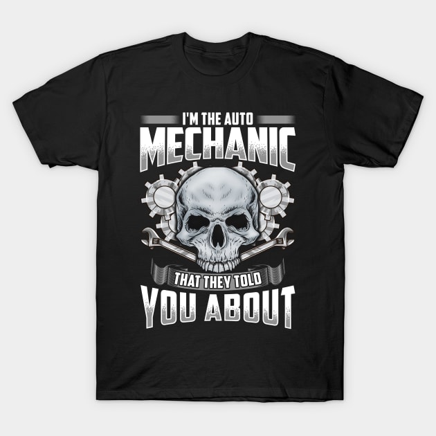 im the auto mechanic funny quotes humor sayings t shirt 4336 j3w06