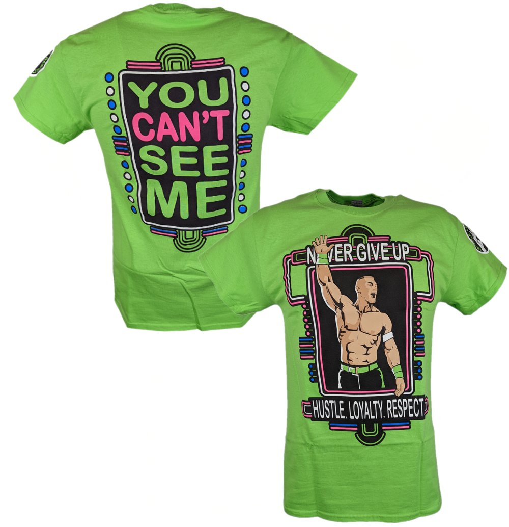 john cena lime green neon green never give up mens t shirt 4922 t8tw2