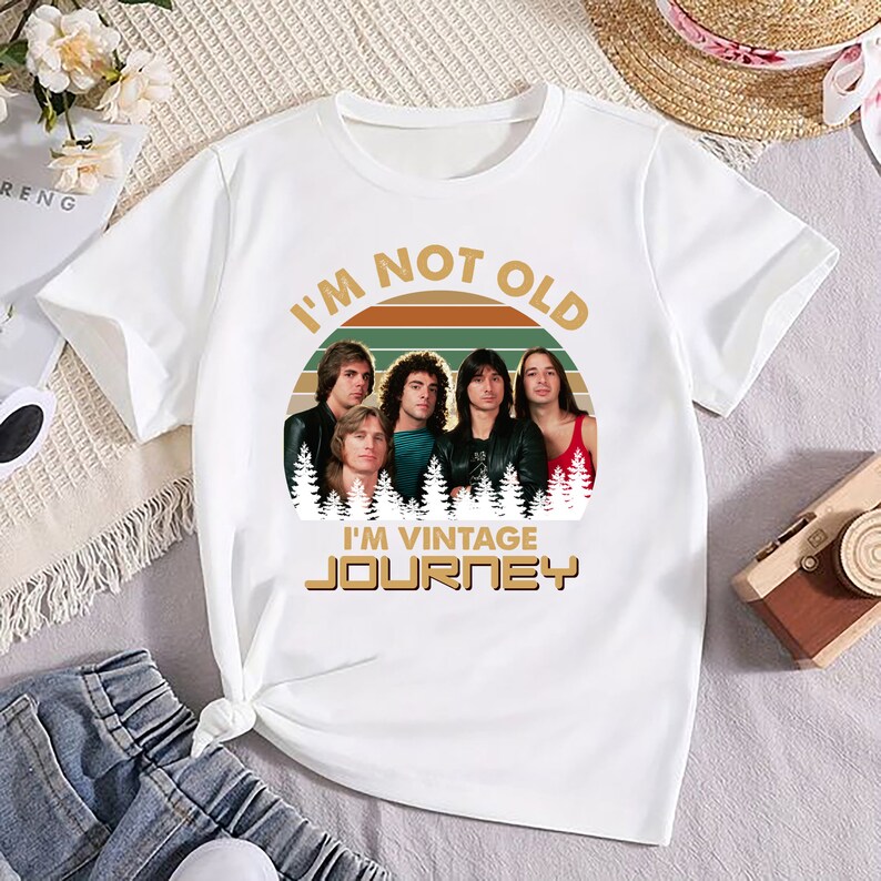 journey fan im not old im vintage shirt journey band freedom tour 2024 shirt 8211