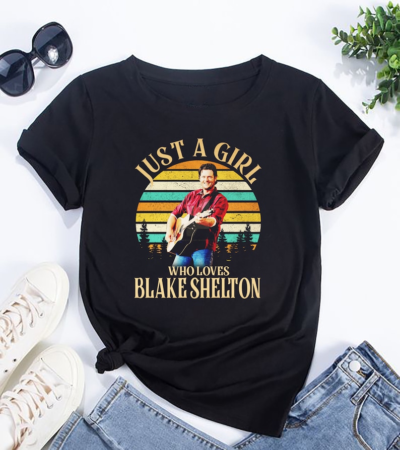 just a girl who loves blake shelton shirt country blake shelton 2024 tour shirt 5027 itjvf
