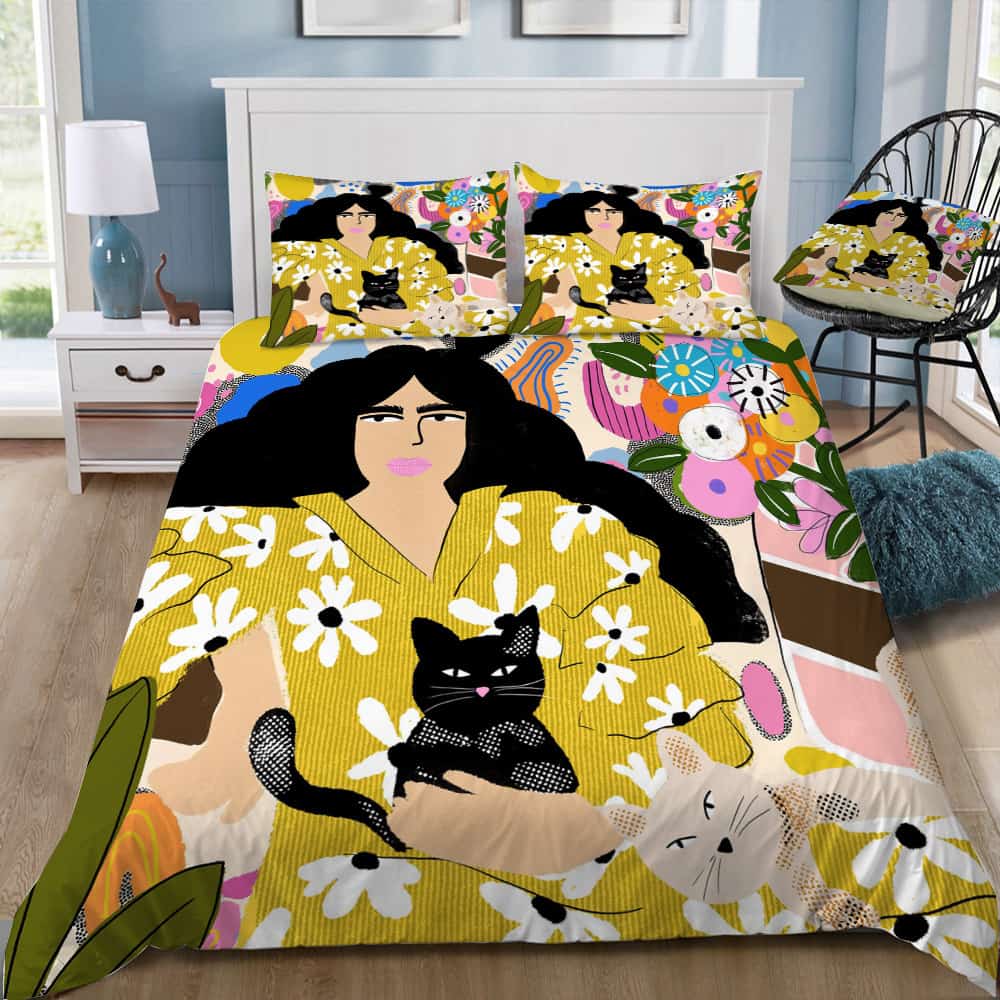 life with cats 4pcs bedding set print 3d crystal velvetjuicy couture bedding 3172 hzbqw