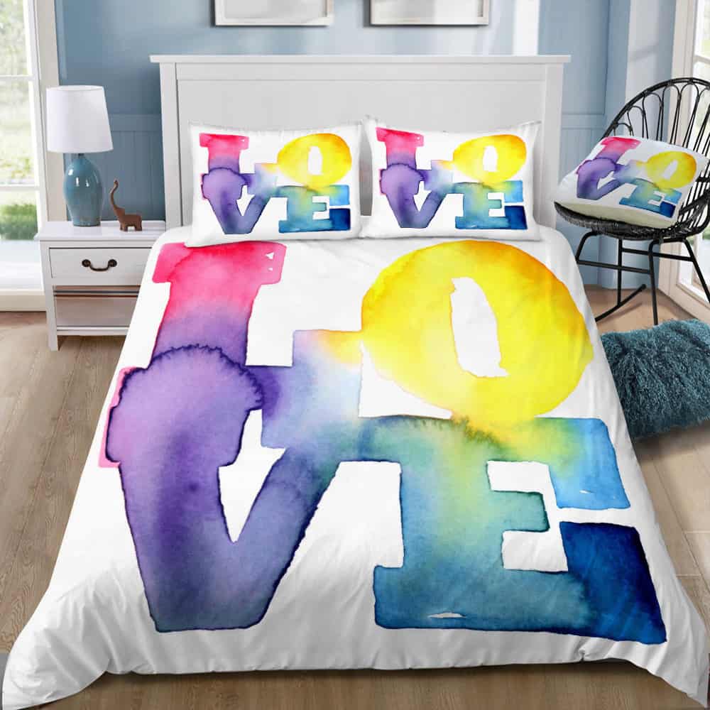 love 4 4pcs bedding set print 3d crystal velvetjuicy couture bedding 3049 mbm8o
