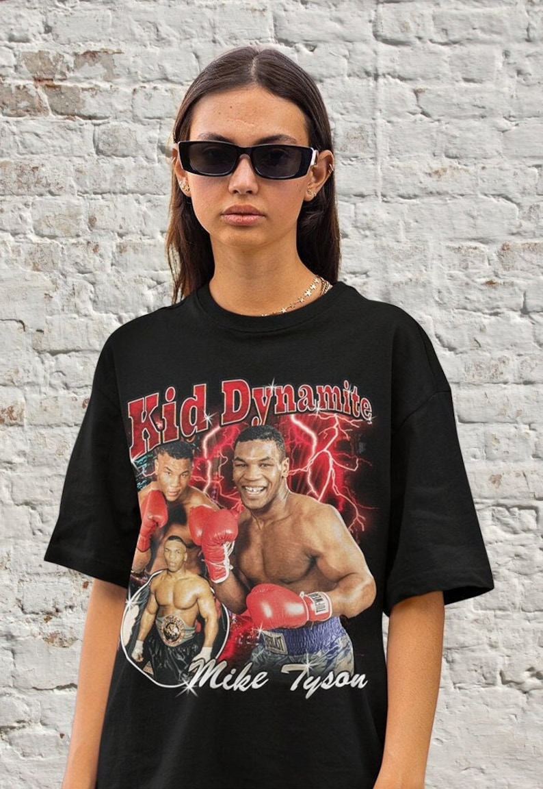 mike tyson t shirt retro iron mike boxer tee boxing kid dynamite nyc brooklyn king shirt 5787 zlyzi