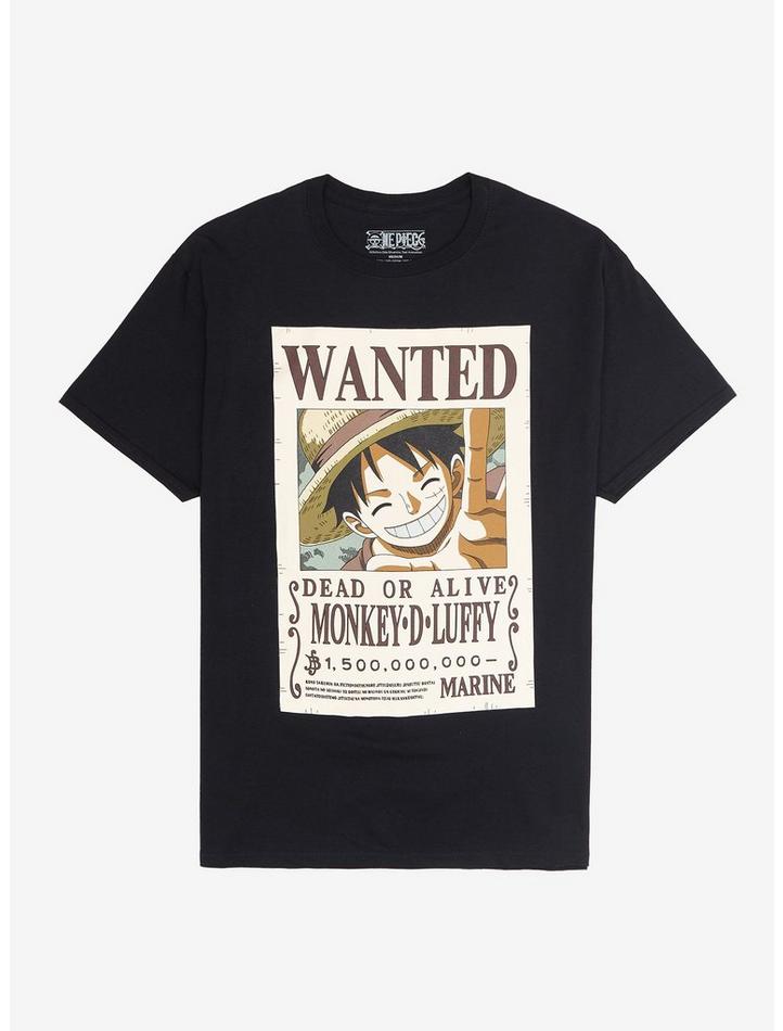 one piece luffy wanted poster t shirt 7436 zzvhs