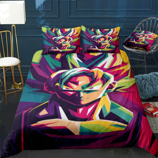 saiyan fusion inspired luxury goku vegeta 3d print bedding collection juicy couture bedding 2035