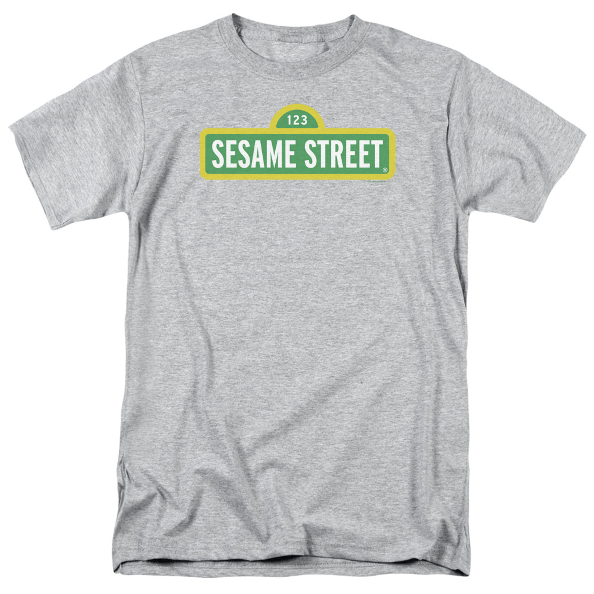 sesame street logo adult 181 t shirt athletic 3583 qaeq5