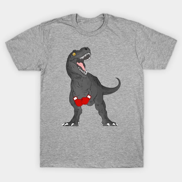 t rex boxing a knockout of prehistoric proportions t shirt boxing t shirt 9279 7twja