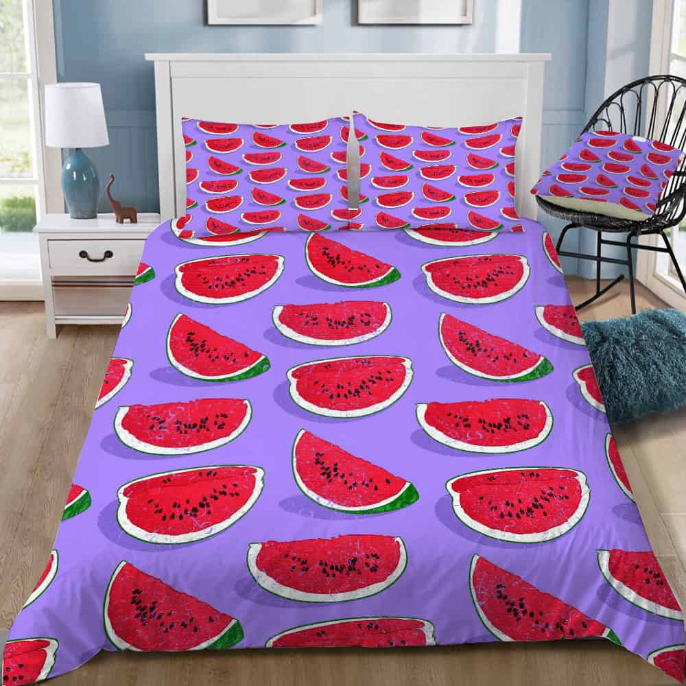 tasty watermelons 4pcs bedding set print 3d crystal velvetjuicy couture bedding 5906 stzqz