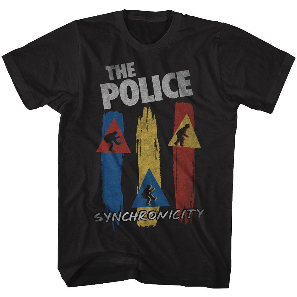 the police synchronicity black adult t shirt 6447 n8oyu
