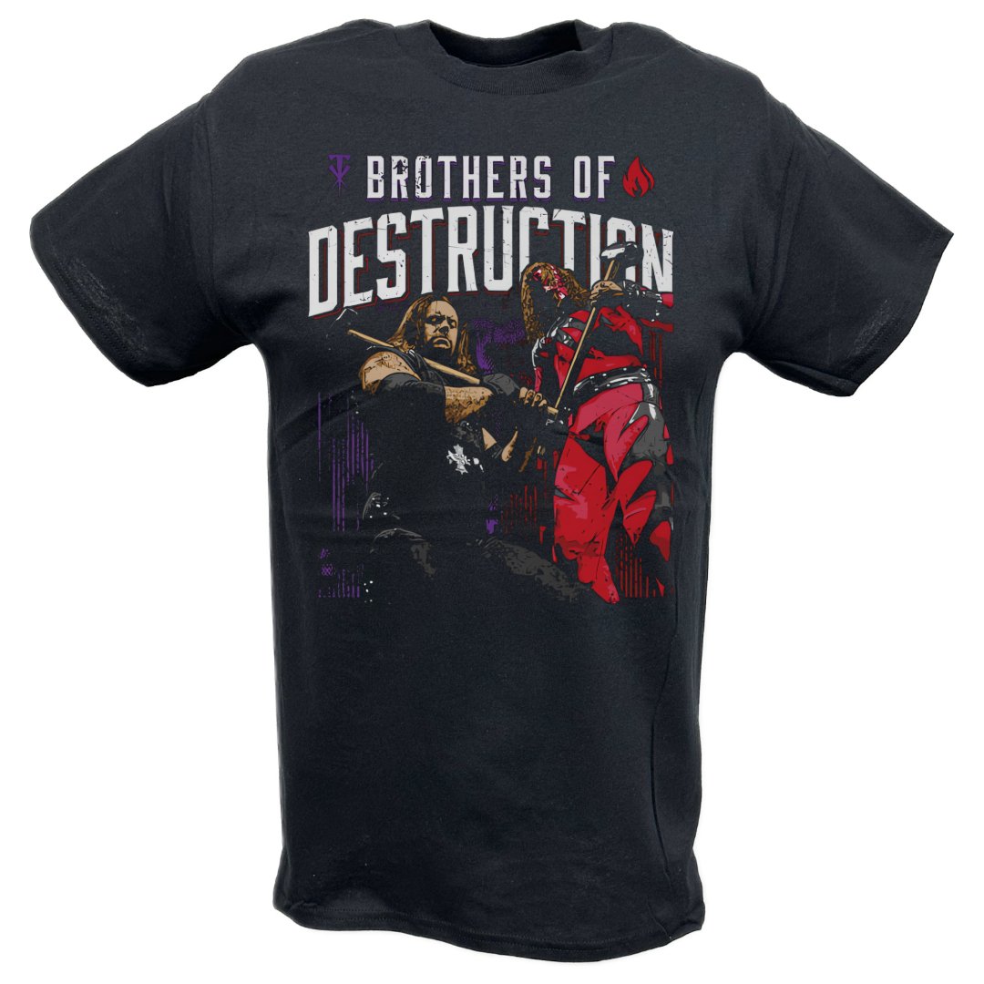 undertaker kane brothers of destruction blackt shirt 7346 5bbbd
