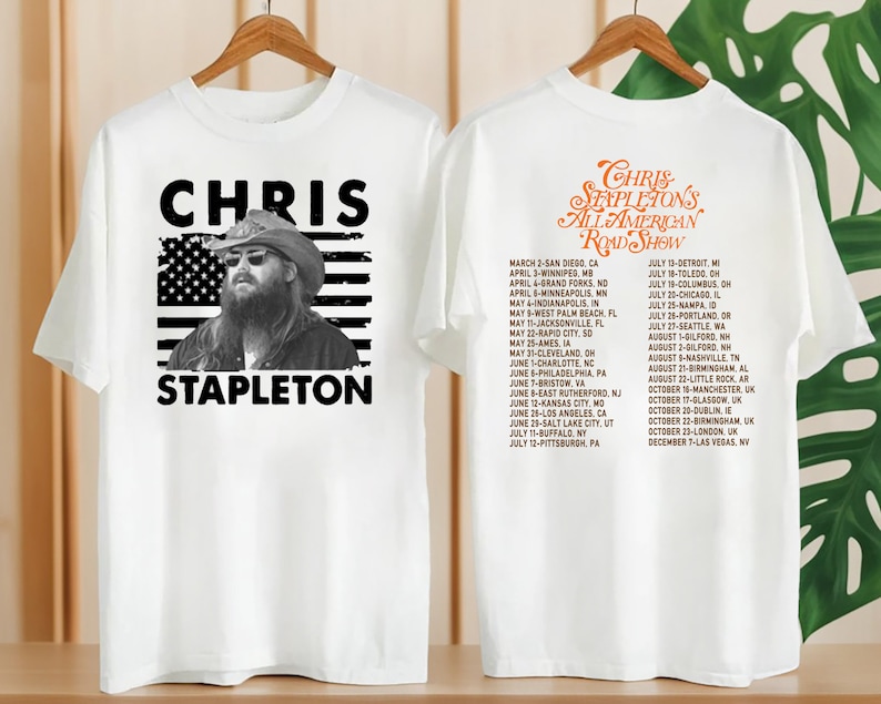 vintage chris stapleton all american road show 2024 tour shirt 2606 ohvrm