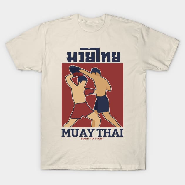 vintage muay thai born to fight t shirt boxing t shirt 9973 nn6yl