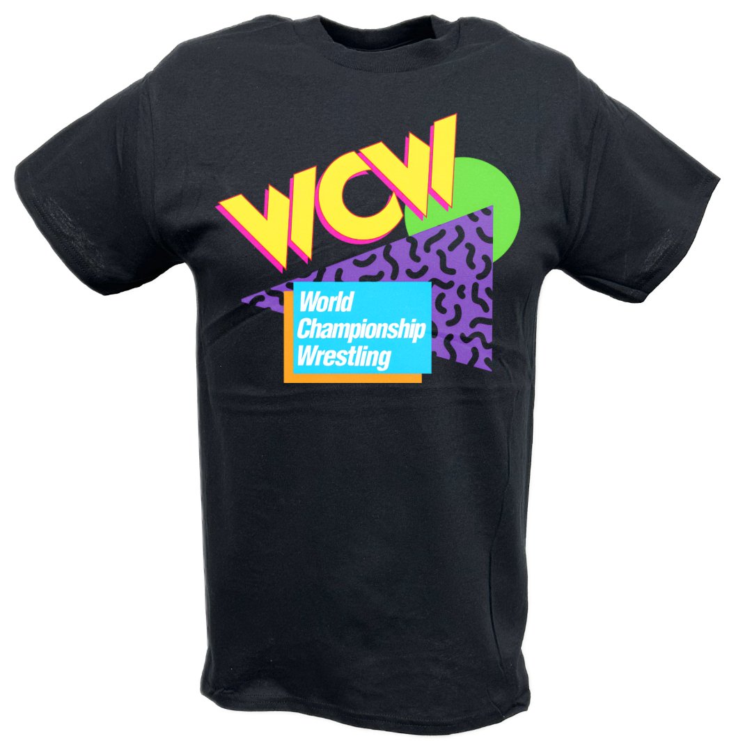 wcw world championship wrestling 80s design t shirt 7825