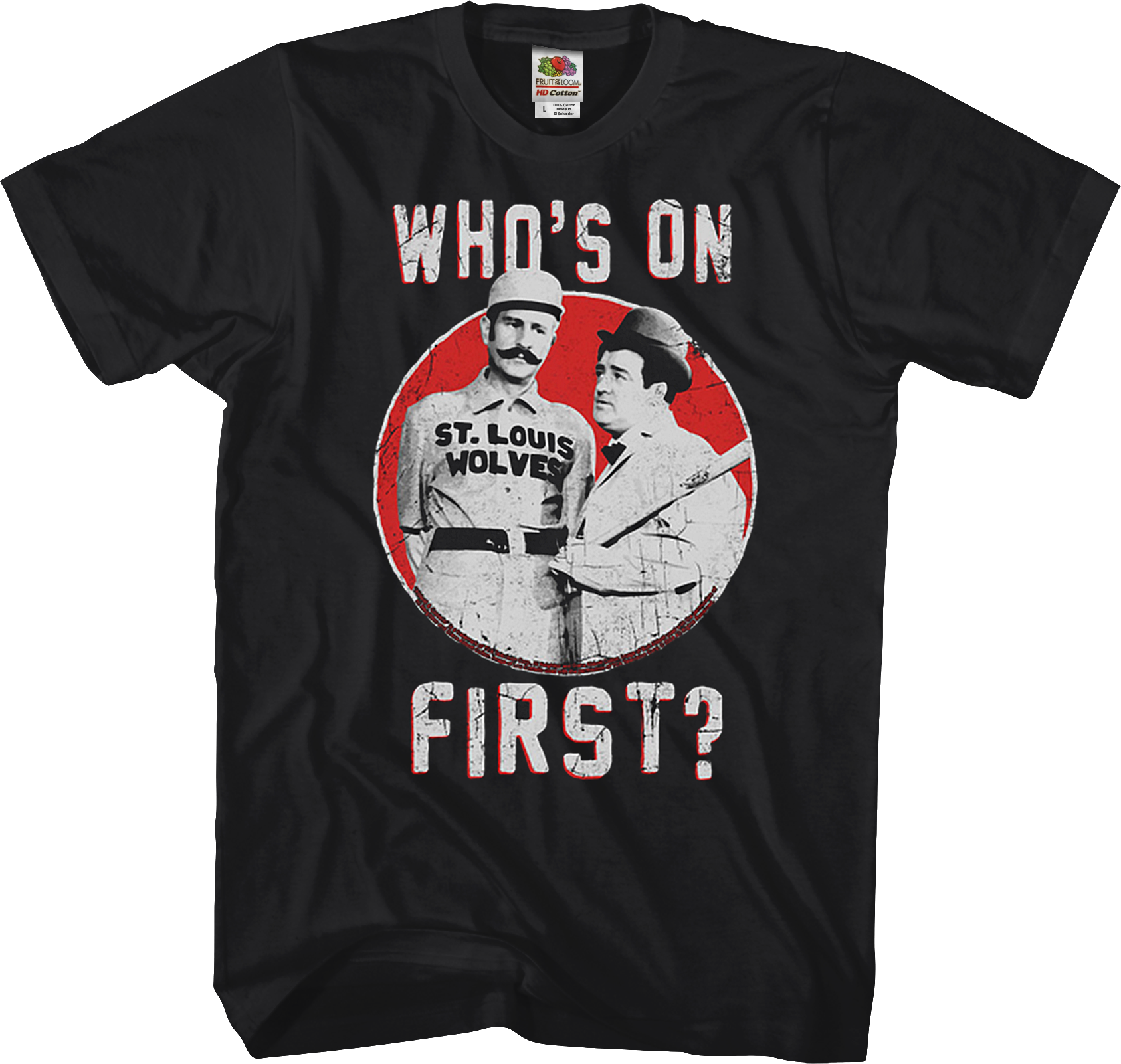 whos on first abbott and costello t shirt 1787 arl7c
